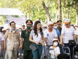 Hoa hậu Dương Yến Nhung tích cực trong sự kiện ý nghĩa vì nạn nhân chất độc da cam