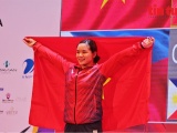 Nữ đô cử Hồng Thanh giành 3 huy chương Vàng giải cử tạ châu Á