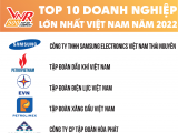 Top 500 doanh nghiệp lớn nhất Việt Nam năm 2022
