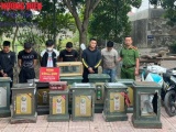 Nghệ An: Bắt nhóm 6 đối tượng chuyên trộm két sắt công đức tại đền, chùa
