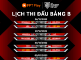 Lịch thi đấu AFF Cup 2022: Tuyển Việt Nam ra quân gặp đội tuyển Lào