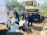 Quảng Trị: Ngăn chặn kịp thời vụ vận chuyển 1,7 tấn lòng lợn bốc mùi