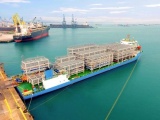Doosan Vina xuất khẩu 11 module nặng 1.226 tấn sang Singapore