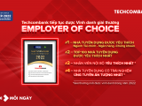 Techcombank dẫn đầu “Top 100 Nhà tuyển dụng được yêu thích nhất”  hai năm liên tiếp