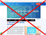 Cảnh báo tình trạng giả mạo website giả mạo Sở giao dịch TPHCM 