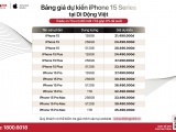 Đại lý Việt Nam chào giá iPhone 15 series rẻ hơn Apple Store trực tuyến