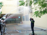 Bệnh viện Phụ Sản Hà Nội diễn tập phương án chữa cháy và cứu nạn cứu hộ 