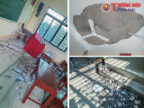 Tam Nông, Phú Thọ: Công trình bàn giao chưa đầy 1 tháng, vữa trần nhà đã rơi