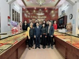 Đoàn lãnh đạo TW Hội Mỹ nghệ Kim hoàn Đá quý VN thăm và làm việc với DN vàng trang sức Thắng Oanh tại Bắc Kạn