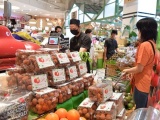 Vải thiều Lục Ngạn được bán với giá 250.000 đồng/kg tại siêu thị Thái Lan