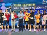 CLB Tennis báo chí Nghệ An tổ chức giải đấu chào mừng ngày Doanh nhân Việt Nam 