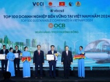 OCB tiếp tục được vinh danh trong Top 100 Doanh nghiệp bền vững Việt Nam