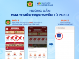 Nhà thuốc Long Châu hướng dẫn mua thuốc trực tuyến trên ứng dụng VNeID