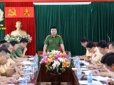 Ninh Bình: Đại tá Nguyễn Minh Hải - Phó Giám đốc Công an tỉnh làm việc với Phòng CSGT