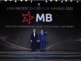 MB lần thứ sáu liên tiếp được vinh danh “Doanh nghiệp xuất sắc châu Á” năm 2025