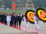 Lãnh đạo Đảng, Nhà nước vào Lăng viếng Chủ tịch Hồ Chí Minh nhân kỷ niệm 96 năm Ngày thành lập Đảng