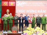 Lãnh đạo UBND Thành phố thăm, chúc Tết Công an phường Tây Hồ nhân dịp Xuân Bính Ngọ 2026