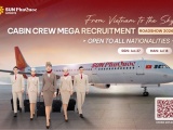 Sun PhuQuoc Airways khởi động đợt tuyển dụng tiếp viên lớn nhất năm, chào đón ứng viên quốc tế