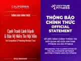 California Fitness & Yoga và Anytime Fitness Việt Nam lên tiếng về thông tin gây nhầm lẫn
