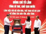 Bộ VHTTDL trao tặng bản phục dựng Trống đồng Đông Sơn độc bản tới Tổng Bí thư, Chủ tịch nước Tô Lâm