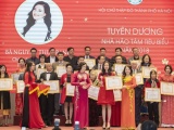 Hoa hậu Nguyễn Thu Trang đón nhận danh hiệu 'Nhà hảo tâm tiêu biểu 2018'