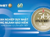 Bảo Việt - doanh nghiệp bảo hiểm duy nhất 12 năm liên tiếp được vinh danh “Danh sách 50 công ty niêm yết tốt nhất Việt Nam”