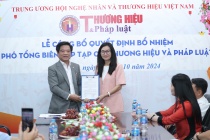 Trao quyết định bổ nhiệm Phó Tổng Biên tập Tạp chí ĐT Thương hiệu và Pháp luật