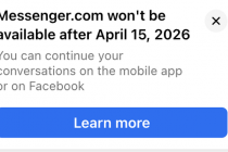 Facebook bất ngờ thông báo khai tử Messenger.com