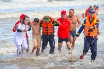 Thanh Hoá: Sầm Sơn diễn tập cứu hộ cứu nạn các tình huống khẩn cấp trên biển