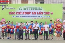 Nghệ An: Sôi nổi giải Tennis chào mừng 98 năm Ngày Báo chí Cách mạng Việt Nam