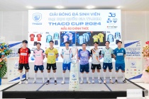 8 đội bóng tham gia Giải bóng đá sinh viên Đại học Quốc gia TPHCM - THACO CUP 2024