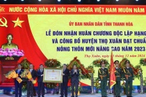 Thanh Hóa: Huyện Thọ Xuân đón nhận huyện đạt chuẩn nông thôn mới nâng cao