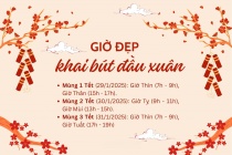 Ngày, giờ đẹp để khai bút đầu năm Ất Tỵ