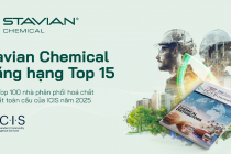 Stavian Hóa chất thăng hạng top 15/100 nhà phân phối hóa chất lớn nhất toàn cầu 