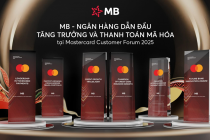 MB được Mastercard vinh danh là ngân hàng dẫn đầu về tăng trưởng chi tiêu quốc tế