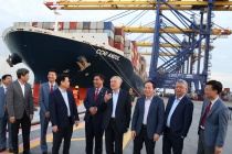 Phó Thủ tướng Thường trực Nguyễn Hòa Bình thăm Cảng container Quốc tế Hateco Hải Phòng