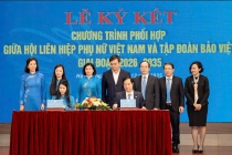 Hội Liên hiệp Phụ nữ Việt Nam và Tập đoàn Bảo Việt ký kết chương trình phối hợp giai đoạn 2026 – 2035
