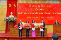 Quảng Ninh tổ chức hội nghị triển khai các quyết định về công tác cán bộ 