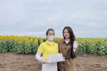 Trải nghiệm sản phẩm TH true MILK tươi ngon giữa ngàn hoa hướng dương 