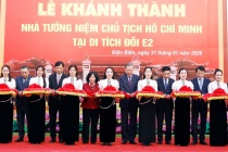 Tổng Bí thư Tô Lâm dự lễ khánh thành Nhà tưởng niệm Chủ tịch Hồ Chí Minh tại Đồi E2, Điện Biên