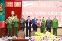 Lãnh đạo UBND Thành phố thăm, chúc Tết Công an phường Tây Hồ nhân dịp Xuân Bính Ngọ 2026