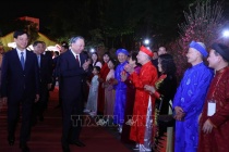 Tổng Bí thư Tô Lâm thăm, chúc Tết Đảng bộ, chính quyền và Nhân dân Hà Nội