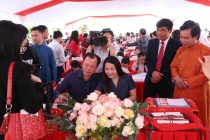 Hà Tĩnh: Linh thiêng lễ hội khai bút đầu xuân tại Di tích đền Cả- Dinh đô Quan Hoàng Mười