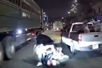 Tài xế bán tải tạt đầu làm ngã 3 người đi xe máy bị tạm giữ