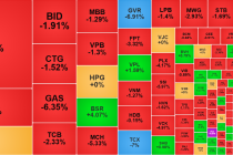 VN-Index giảm mạnh trong phiên 6/3
