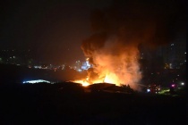 Cháy lớn tại kho xưởng đồ gỗ ở Thanh Liệt, một người tử vong 