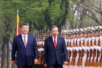 Lễ đón trọng thể Tổng Bí thư, Chủ tịch nước Tô Lâm thăm Trung Quốc