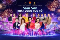 Bắn pháo hoa tại khai hội Sầm Sơn 