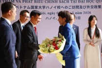 Thủ tướng Nhật Bản Takaichi Sanae phát biểu chính sách tại Đại học Quốc gia Hà Nội