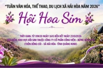 Trải nghiệm Hội Hoa sim và Chợ phiên đặc sắc tại Tuần lễ Du lịch xã Hải Hòa